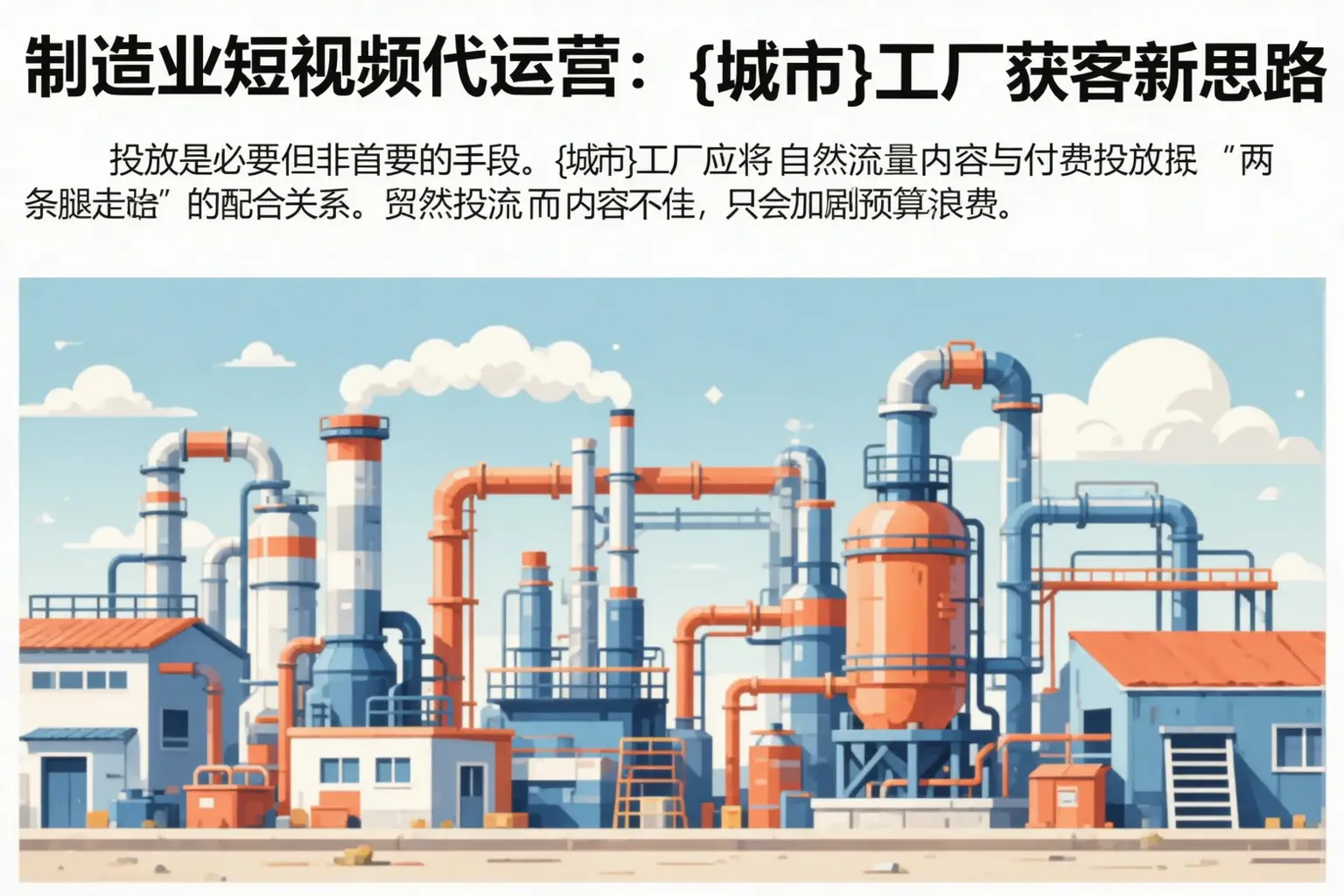 制造业短视频代运营:杜集工厂获客新思路